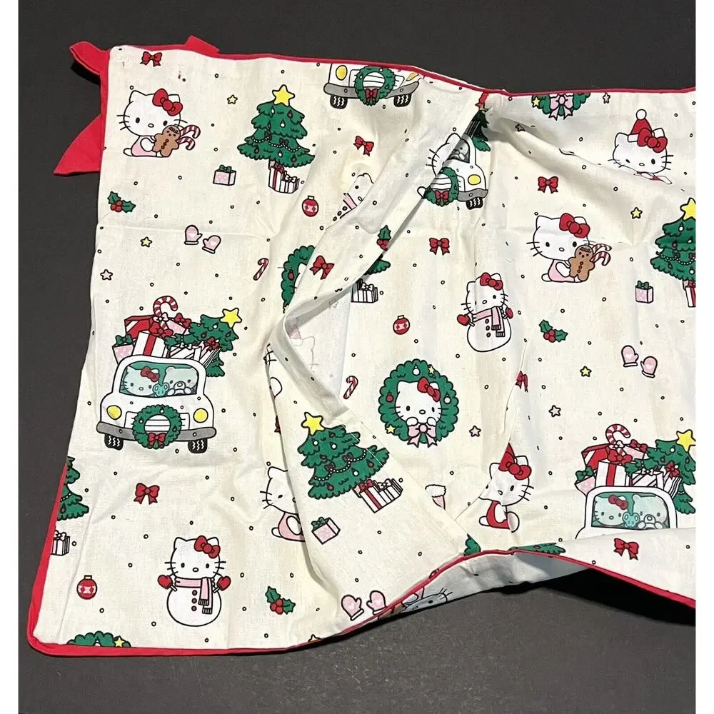 Pottery Barn Teen Hello Kitty Organic Flannel Christmas Sham STANDARD NWT